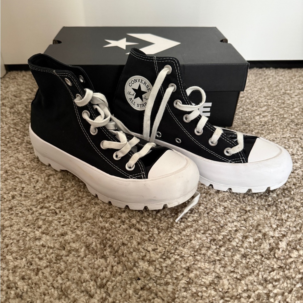 Converse Black and White High-Top Sneakers